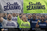 Custom PUFF Print Seahawks Sweatshirt, Embossed Puff Spirit Wear Sweatshirt, Seattle Seahawks PUFF fan Gear NFL Football Playoff Shirts, Seattle Puff Vinyl Sweatshirts, 3D Embossed Football Gear