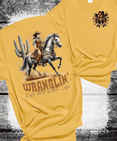 Comfort Colors® Ranch Life Tee - 'Wranglin' Kids and Ridin' Life' Garment-Dyed T-shirt | Western Apparel, Cowboy Shirt, Gift for Him/Her, Casual