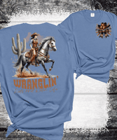 Comfort Colors® Ranch Life Tee - 'Wranglin' Kids and Ridin' Life' Garment-Dyed T-shirt | Western Apparel, Cowboy Shirt, Gift for Him/Her, Casual