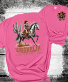 Comfort Colors® Ranch Life Tee - 'Wranglin' Kids and Ridin' Life' Garment-Dyed T-shirt | Western Apparel, Cowboy Shirt, Gift for Him/Her, Casual