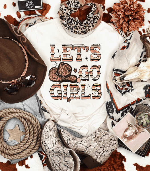 Let's Go Girls Tshirt Country Western Shirt Rodeo Wear