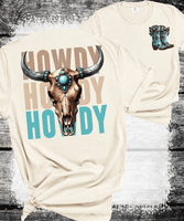 Comfort Colors® "Howdy Howdy Howdy" vintage western-style wild west nostalgia, Floral Western Mama T-Shirt, Rodeo Mama Tee, Funny Mama Tee, Floral Country Mom Shirt, Mothers Day Gift