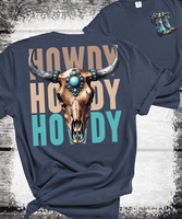 Comfort Colors® "Howdy Howdy Howdy" vintage western-style wild west nostalgia, Floral Western Mama T-Shirt, Rodeo Mama Tee, Funny Mama Tee, Floral Country Mom Shirt, Mothers Day Gift