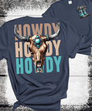 Comfort Colors® "Howdy Howdy Howdy" vintage western-style wild west nostalgia, Floral Western Mama T-Shirt, Rodeo Mama Tee, Funny Mama Tee, Floral Country Mom Shirt, Mothers Day Gift