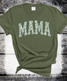 Comfort Colors® Mama Shirt, Floral Mom Spring Tee, Trendy Mom Tshirt, Women's Flower Mama Shirt, Spring Pregnancy Reveal Gift for New Mom