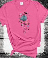 "MAMA in Bloom" Floral Graphic Tees for Beautiful Moms Gift