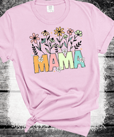 COMFORT COLORS Mama Shirt, Wildflowers Mama Shirt, Retro Mom Shirt, Mothers Day Gift, Flower Shirts for Women, Floral Pregnancy