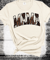 Comfort Colors® Mama Pink Cow Western T-shirt, Western Mama T-Shirt, Retro Mama Varsity Shirt, gift for mothers Day, Women's T-Shirt