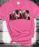 Comfort Colors® Mama Pink Cow Western T-shirt, Western Mama T-Shirt, Retro Mama Varsity Shirt, gift for mothers Day, Women's T-Shirt
