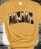 Comfort Colors® Mama Pink Cow Western T-shirt, Western Mama T-Shirt, Retro Mama Varsity Shirt, gift for mothers Day, Women's T-Shirt