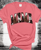Comfort Colors® Mama Pink Cow Western T-shirt, Western Mama T-Shirt, Retro Mama Varsity Shirt, gift for mothers Day, Women's T-Shirt