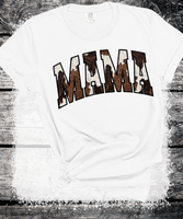 Comfort Colors® Mama Pink Cow Western T-shirt, Western Mama T-Shirt, Retro Mama Varsity Shirt, gift for mothers Day, Women's T-Shirt