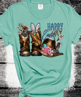 Comfort Colors® Cowgirl Easter Cowboy boots, Western Hat Shirt, Christian Easter Sweatshirt, Happy Easter Day Gift, Girly Easter Shirt, Western Easter