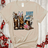 Comfort Colors® Cowgirl Easter Cowboy boots, Western Hat Shirt, Christian Easter Sweatshirt, Happy Easter Day Gift, Girly Easter Shirt, Western Easter