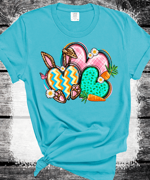 Easter Heart Shirt, Easter Bunny Shirt, Happy Easter Shirt, Easter Shirt Women, Cute Easter Tee, Easter Kids Shirt, Gift For Easter, Heart Tee