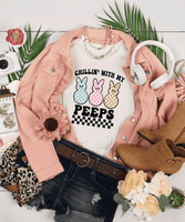 Chillin with my Peeps Racing Checkers, Easter Eggs Easter Rabbit, Funny Trending Easter Shirts