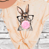 Comfort Color Colorblast Tie Dye Fun Bubble Blowing Bunny