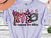 Comfort Color Colorblast Tie Dye The Original Love Letters XOXO Easter Leopard Cow Print