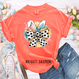Happy Easter Bunny Ears polkadot Bow Shirt Cute Easter Sweatshirt Easter Day Gift Easter Shirts, Family Easter Shirts Matching Mom shirts