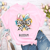 Happy Easter Bunny Ears polkadot Bow Shirt Cute Easter Sweatshirt Easter Day Gift Easter Shirts, Family Easter Shirts Matching Mom shirts