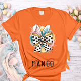 Happy Easter Bunny Ears polkadot Bow Shirt Cute Easter Sweatshirt Easter Day Gift Easter Shirts, Family Easter Shirts Matching Mom shirts