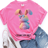 Pastel Ombre Easter Bunny Faux Yarn Bow Matching Family, Shirt Cute Sweatshirt Easter Day Gift Cute Easter Shirts, Christian Shirts, Family Easter Shirts Matching Mom shirts