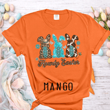 Howdy Easter Western Bunny Sweatshirt –  Western Easter Bunny Graphic Tee - Country Leopard Bunny Sweatshirts