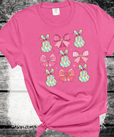 Coquette Bow Easter Day Shirt, Easter Bunny Shirt, Bunny Bow Shirt Easter Bunny Coquette Tee, Happy Easter Coquette Bow Tee, Cute Bunny Tee