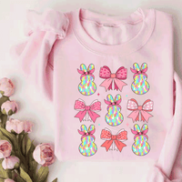 Coquette Bow Easter Day Shirt, Easter Bunny Shirt, Bunny Bow Shirt Easter Bunny Coquette Tee, Happy Easter Coquette Bow Tee, Cute Bunny Tee