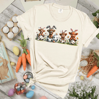 Happy Easter Highland Cow Shirt, Funny Cow Easter Sweatshirt, Retro Easter Farmlife Gift, Happy Easter Country Highland Cows