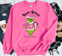 Basic Grinch Scrouge Pink Christmas Classic Christmas Family Movie Shirts Grinch Shirts Sweatshirts hoodie comfort colors