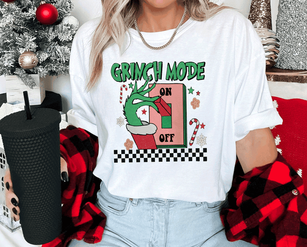 Grinch Mode Light Switch Classic Christmas Family Movie Shirts Grinch Shirts Sweatshirts hoodie comfort colors