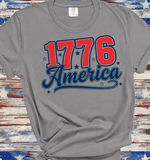 Comfort Colors 1776 America Red White Blue, USA 250th Anniversary Shirts, 250 Years of Freedom 1776 - 2026 4th of July