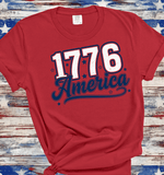 Comfort Colors 1776 America Red White Blue, USA 250th Anniversary Shirts, 250 Years of Freedom 1776 - 2026 4th of July