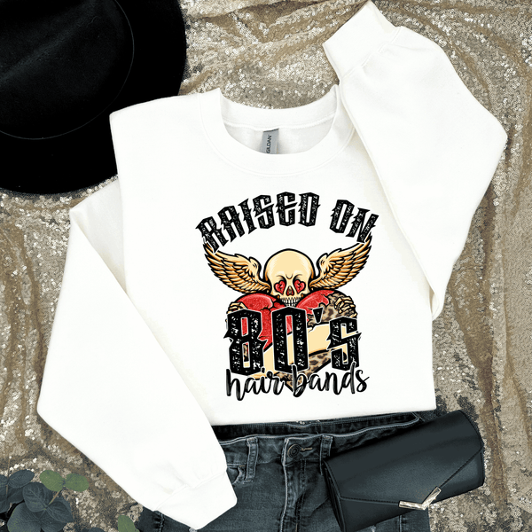 Raised on 80's Hair bands Rock N Roll Vintage Concert Shirt 80s Rock bands Music Rock vintage band Sweatshirts, rock tshirt, band tee, rock band, vintage t shirt, 70s 80s 90s nostalgia