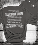 Comfort Colors®  Beautifully Broken Country Music-Inspired Jelly Roll Lyrics, Country Music, Drug and Alcohol Recovery, Mental Health Recovery