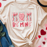 Comfort Colors® Be Mine heart Puff Vinyl, 3d Embossed Valentines Day Shirts, Be Mine sweatshirts, Trending Faux YARN Shirts, Lovers Gift, MOM gift, Latch Hook Sweatheart Day