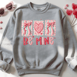 Comfort Colors® Be Mine heart Puff Vinyl, 3d Embossed Valentines Day Shirts, Be Mine sweatshirts, Trending Faux YARN Shirts, Lovers Gift, MOM gift, Latch Hook Sweatheart Day