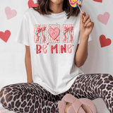 Comfort Colors® Be Mine heart Puff Vinyl, 3d Embossed Valentines Day Shirts, Be Mine sweatshirts, Trending Faux YARN Shirts, Lovers Gift, MOM gift, Latch Hook Sweatheart Day