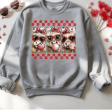 Comfort Colors® Highland Cow Blowing Bubble Faux Yarn, 3d Embossed Valentines Day Shirts, Country Cow Faux Embroidery sweatshirts, Trending Faux YARN Shirts, Lovers Gift, MOM gift, Latch Hook Sweatheart Day (Copy)