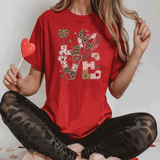 Comfort Colors® LOVE Faux Patchwork, 3d Embossed Valentines Day Shirts, Love Faux Embroidery sweatshirts, Patchwork LOVE Trending Faux YARN Shirts, Lovers Gift, MOM gift, Latch Hook Sweatheart Day