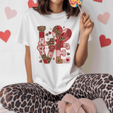 Comfort Colors® LOVE Faux Patchwork, 3d Embossed Valentines Day Shirts, Love Faux Embroidery sweatshirts, Patchwork LOVE Trending Faux YARN Shirts, Lovers Gift, MOM gift, Latch Hook Sweatheart Day