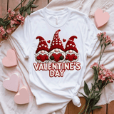 Comfort Colors® Valentine Gnomes Faux Patchwork, 3d Embossed Valentines Day Shirts,  Heart Gnomes Faux Embroidery sweatshirts, Patchwork Gnomes Trending Faux YARN Shirts, Lovers Gift, MOM gift, Latch Hook Sweatheart Day
