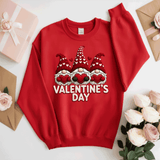 Comfort Colors® Valentine Gnomes Faux Patchwork, 3d Embossed Valentines Day Shirts,  Heart Gnomes Faux Embroidery sweatshirts, Patchwork Gnomes Trending Faux YARN Shirts, Lovers Gift, MOM gift, Latch Hook Sweatheart Day