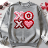 Comfort Colors® LOVED Faux Yarn, 3d Embossed Valentines Day Shirts, XOXO Heart Faux Embroidery sweatshirts, XOXO Faux Yarn Trending, Faux YARN Shirts, Lovers Gift, MOM gift, Yarn Sweetheart Day