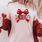 Comfort Colors® XOXO Faux Yarn, 3d Embossed Valentines Day Shirts, Love Faux Embroidery sweatshirts, XOXO Faux Yark Trending, Faux YARN Shirts, Lovers Gift, MOM gift, Yarn Sweetheart Day