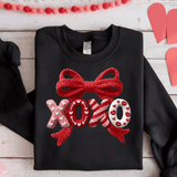 Comfort Colors® XOXO Faux Yarn, 3d Embossed Valentines Day Shirts, Love Faux Embroidery sweatshirts, XOXO Faux Yark Trending, Faux YARN Shirts, Lovers Gift, MOM gift, Yarn Sweetheart Day