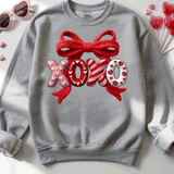 Comfort Colors® XOXO Faux Yarn, 3d Embossed Valentines Day Shirts, Love Faux Embroidery sweatshirts, XOXO Faux Yark Trending, Faux YARN Shirts, Lovers Gift, MOM gift, Yarn Sweetheart Day