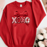 Comfort Colors® XOXO Faux Yarn, 3d Embossed Valentines Day Shirts, Love Faux Embroidery sweatshirts, XOXO Faux Yark Trending, Faux YARN Shirts, Lovers Gift, MOM gift, Yarn Sweetheart Day