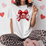Comfort Colors® XOXO Faux Yarn, 3d Embossed Valentines Day Shirts, Love Faux Embroidery sweatshirts, XOXO Faux Yark Trending, Faux YARN Shirts, Lovers Gift, MOM gift, Yarn Sweetheart Day